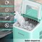 Costway Portable Ice Maker Machine Countertop 26Lbs/24H Self-cleaning w/ Scoop Silver\Green